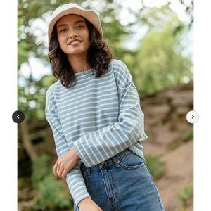 NWOT Olive Clothing Pastel Stripe Tee